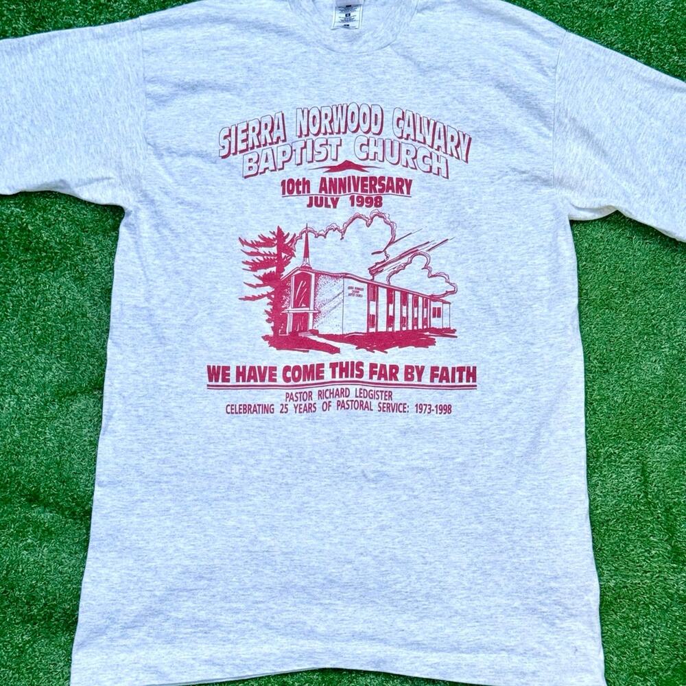 Sierra Norwood Calvary Baptist Church 10th Anniversary July 1998 T Shirt Vintage